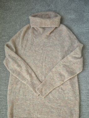 Babaton Multitone Cream Turtleneck Sweater